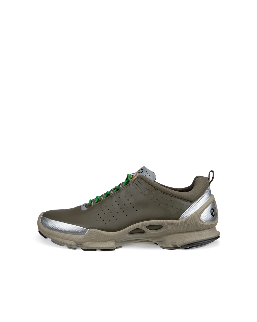 Men s ECCO Biom C Leather Outdoor Trainer Green