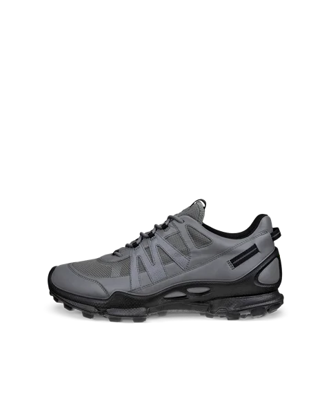 Men s ECCO Biom C Trail Leather Gore Tex Outdoor Trainer Grey