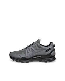 Men s ECCO Biom C Trail Leather Gore Tex Outdoor Trainer Grey
