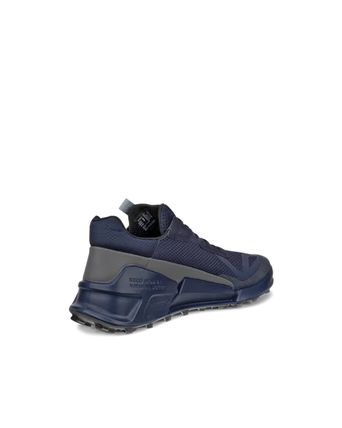 Men s ECCO Biom 2.1 X Country Textile Gore Tex Trail Running Shoe Navy