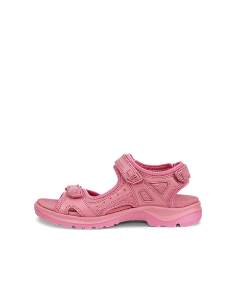 Women s ECCO Offroad Leather Hiking Sandal Pink