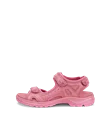 Women s ECCO Offroad Leather Hiking Sandal Pink