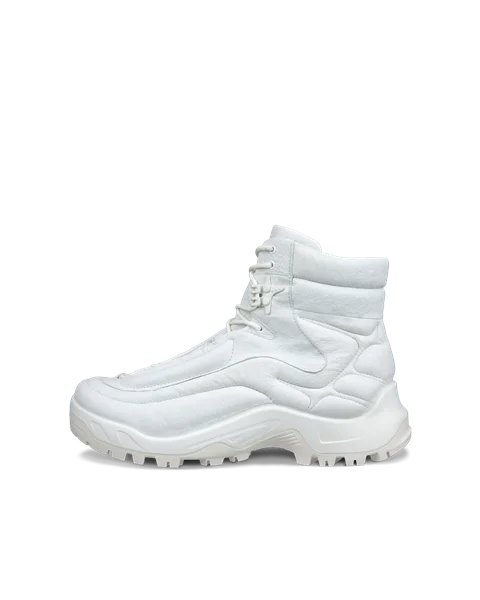 Men s ECCO Offroad Leather Outdoor Ankle Boot White