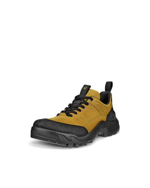 Men s ECCO Offroad Nubuck Waterproof Hiking Trainer Yellow