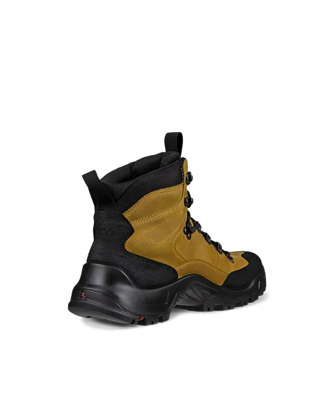 Men s ECCO Offroad Nubuck Waterproof Mid Cut Outdoor Boot Yellow