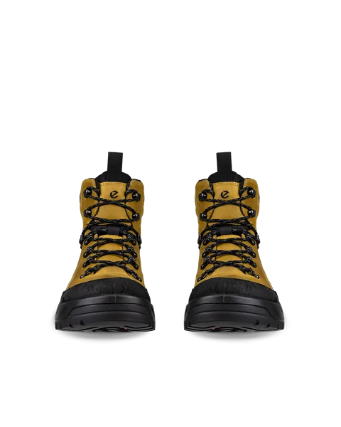 Men s ECCO Offroad Nubuck Waterproof Mid Cut Outdoor Boot Yellow