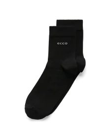Men s ECCO Classic Wool Mid Cut Socks Black