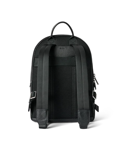 ECCO Round Pack Rucksack aus Leder Schwarz
