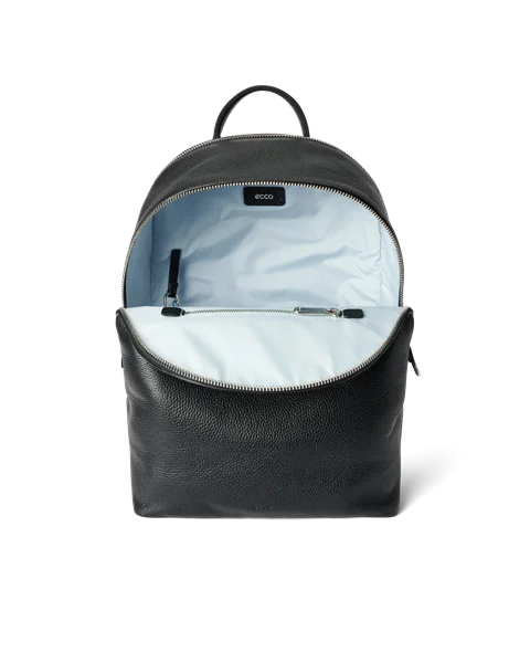 ECCO Round Pack Rucksack aus Leder Schwarz